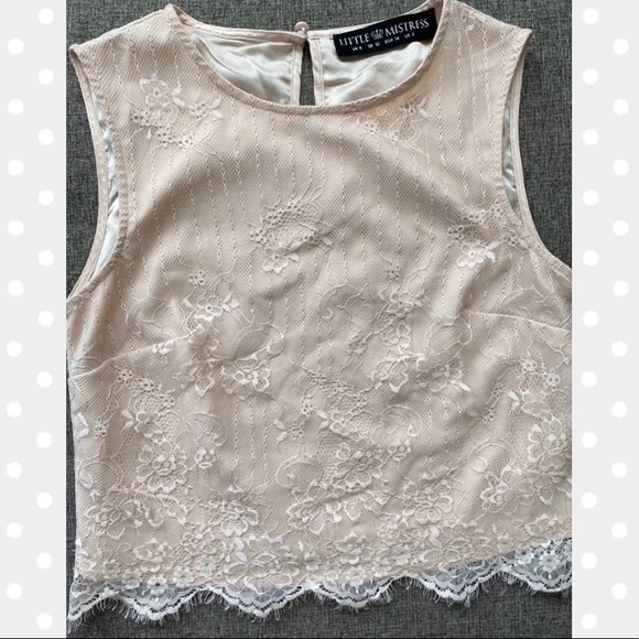 Little Mistress Dressy Lace Tank - Picture 1 of 8
